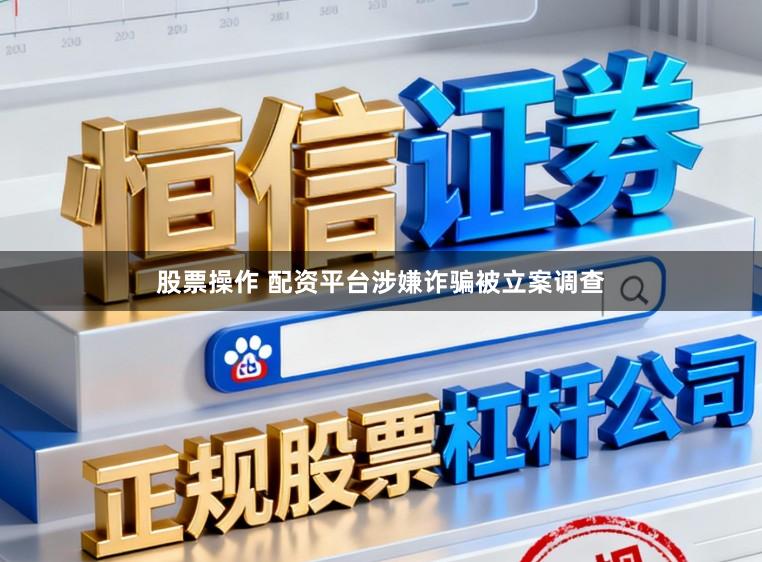 股票操作 配资平台涉嫌诈骗被立案调查